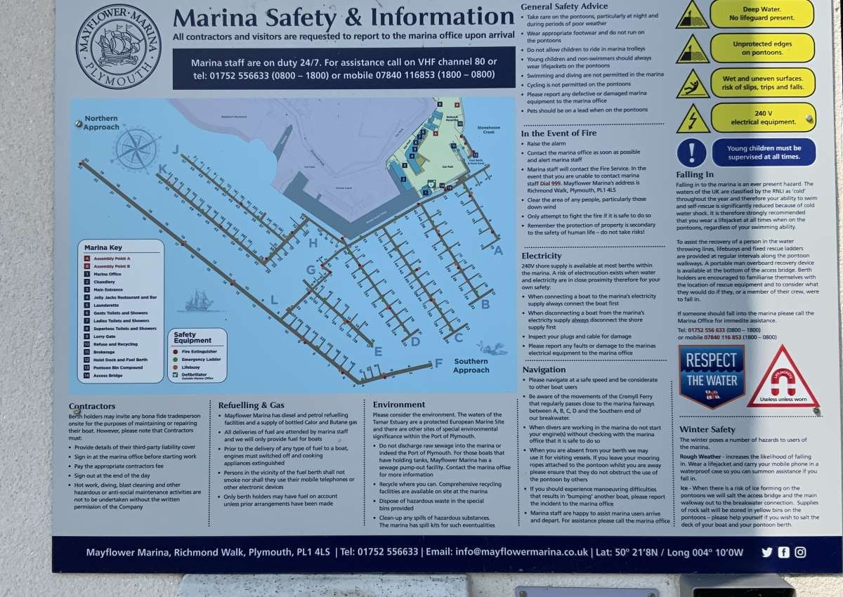 Mayflower Marina - Marina près de Plymouth (Stonehouse)