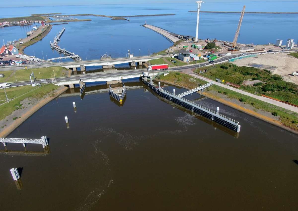 Den Oever, brug in A-7 (b) - Bridge près de Hollands Kroon (Den Oever)